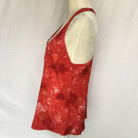 Joie Abstract Floral Saunders Tank 100% Silk - Picture 3 of 6